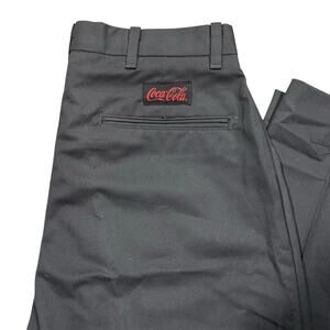 Vintage Coca Cola Riverside Pants 34x34 Work Uniform Trousers Charcoal USA Made